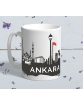 Ankara silüet kupa bardak
